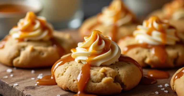 Salted Caramel Cheesecake Cookies