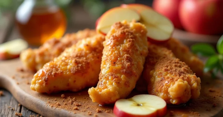 apple and honey-glazed chicken tenders recipe